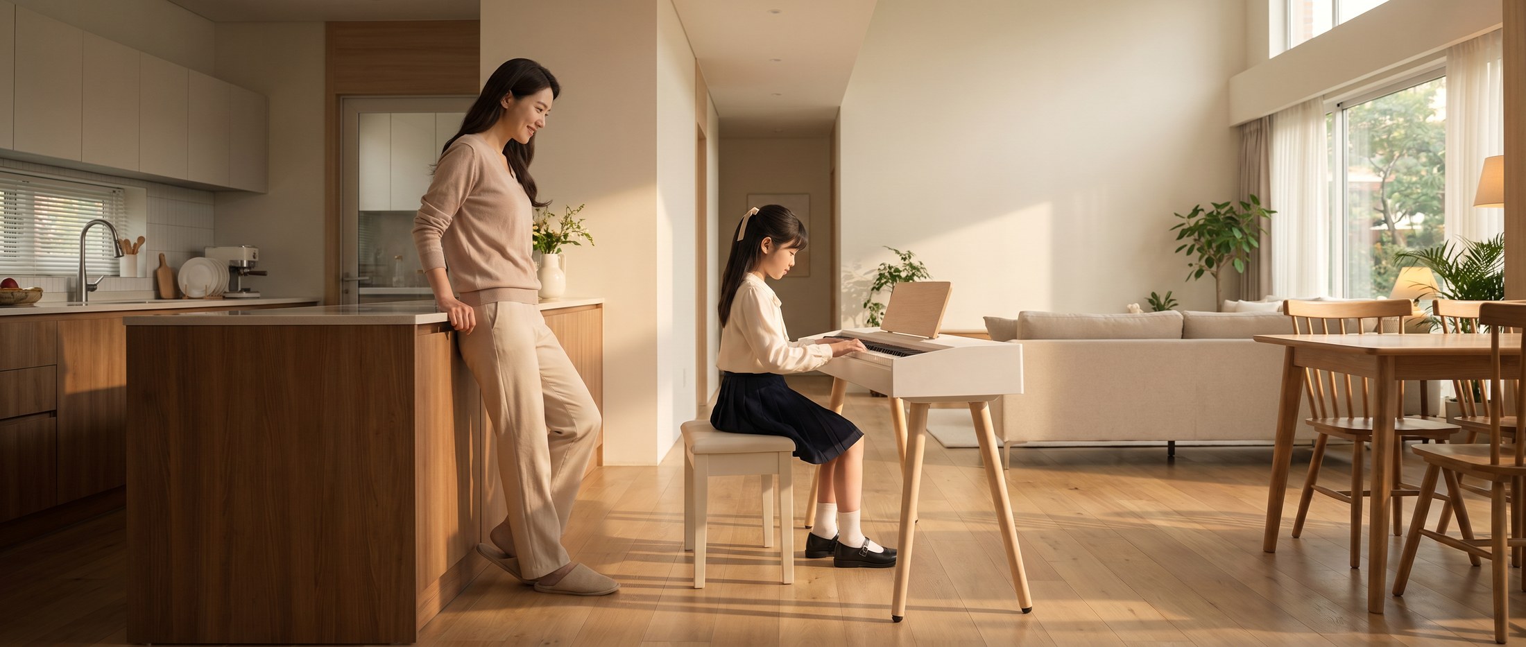 07 妈妈门边看女儿